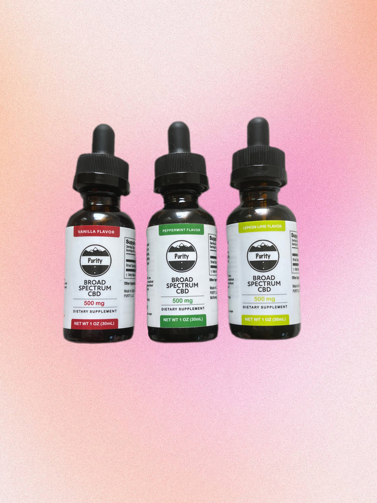 Purity CBD Bundle 100% THC free (Lemon Lime, Peppermint & Vanilla)