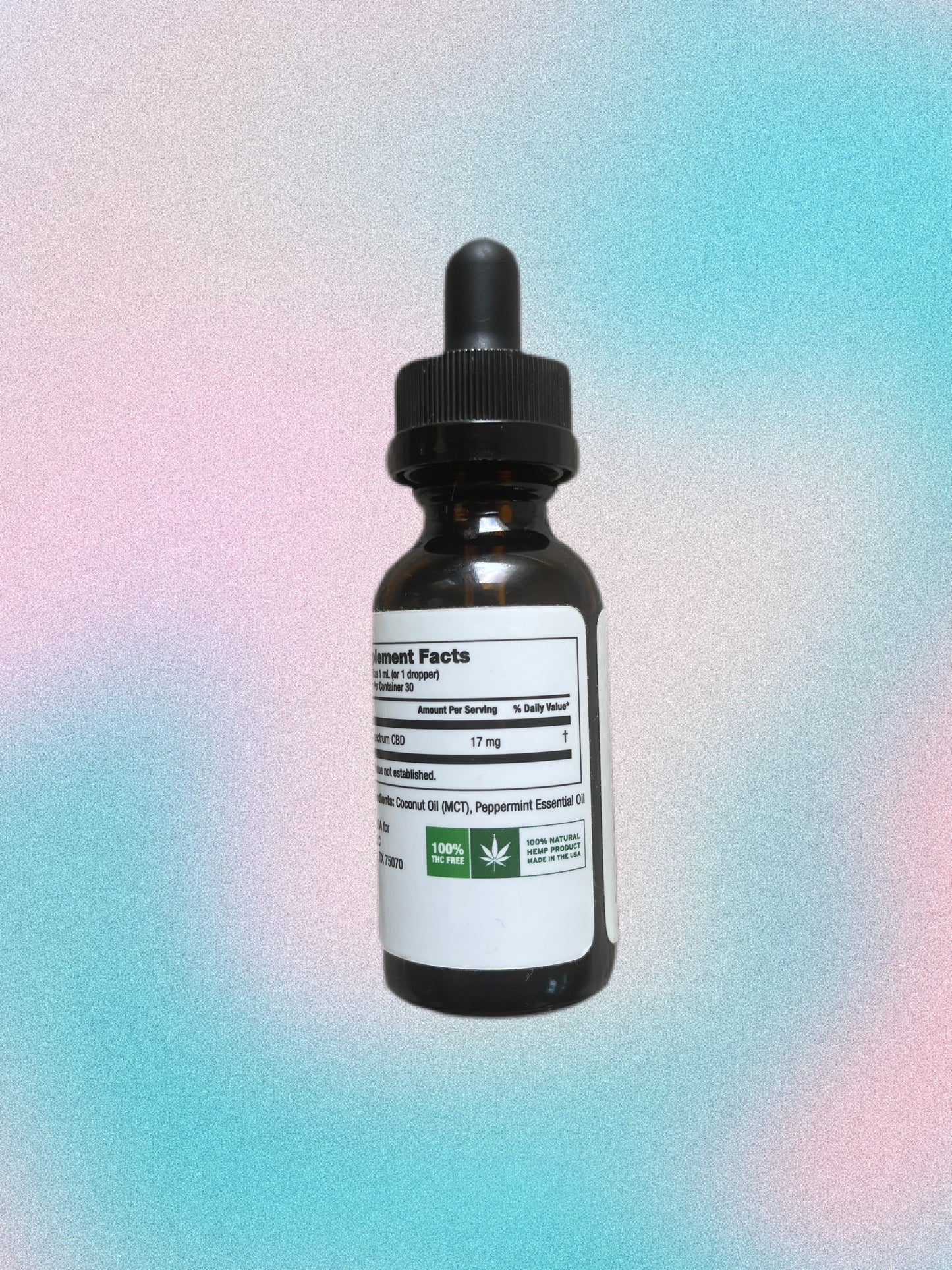 Purity Premium CBD Oil – 100% THC-Free (500 MG) Peppermint Flavor